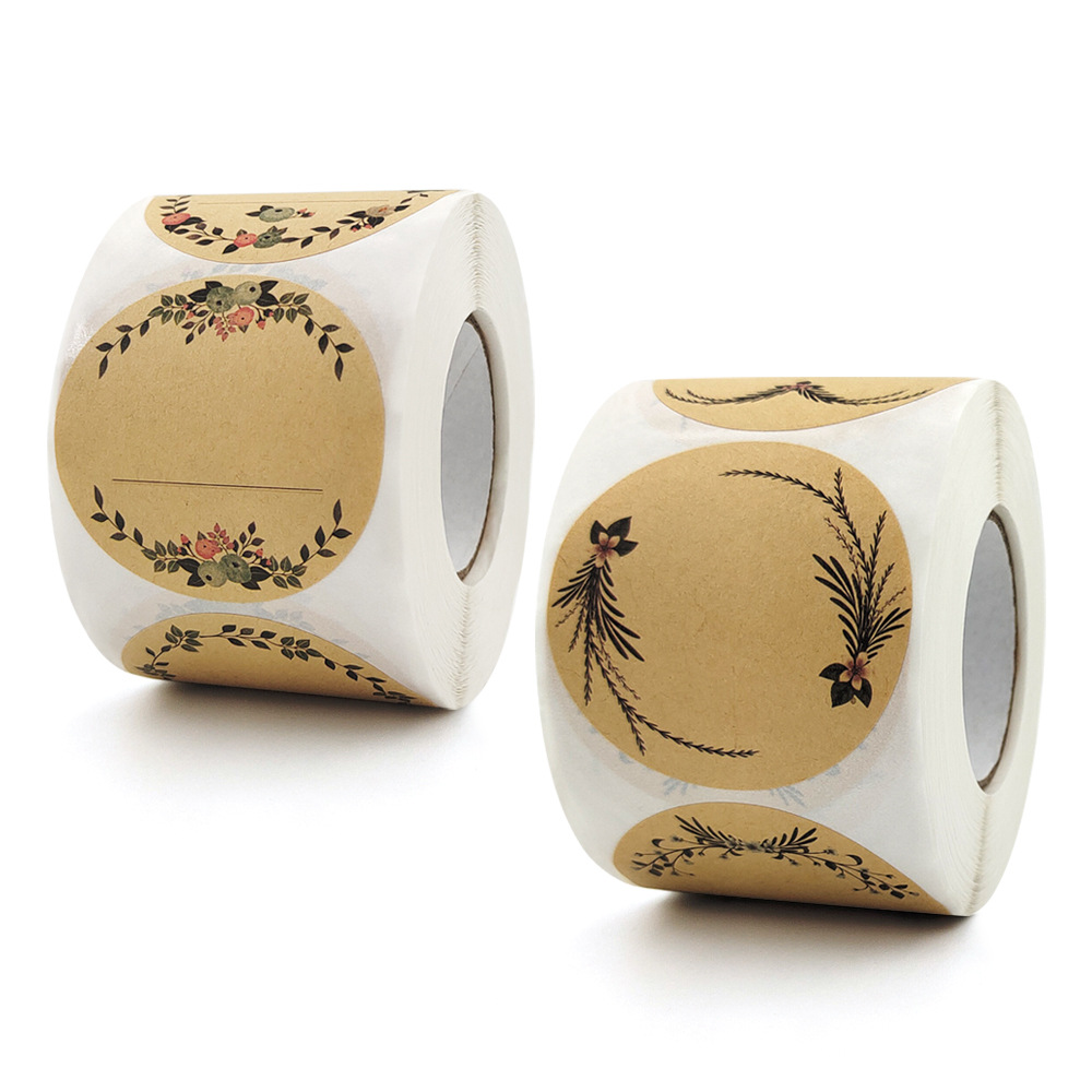 Cardstock Paper Pack - Autocollants d'étiquette de fleurs en papier