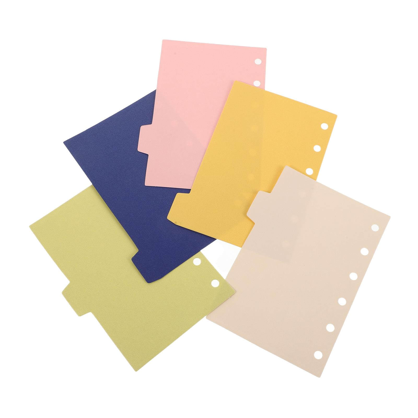 Index Tab Divider - 5 pièces de séparateurs en papier