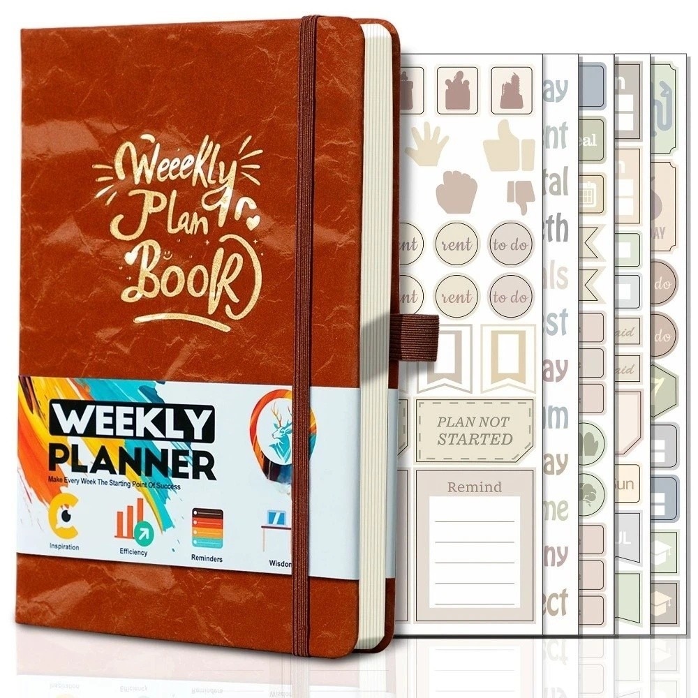 Planner Weekly Budget - Agenda hebdomadaire A5 en anglais, liste