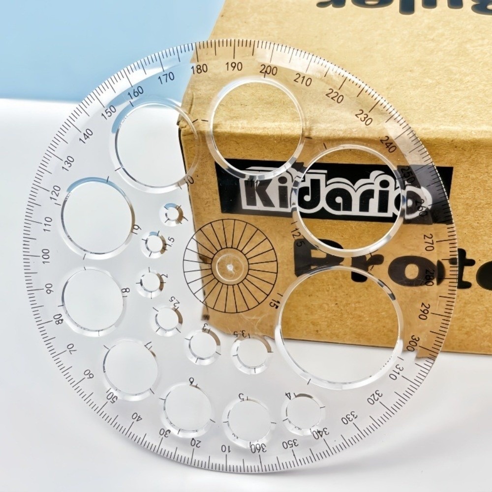 Règle circulaire en plastique, - Ruler Set Transparent avis et prix