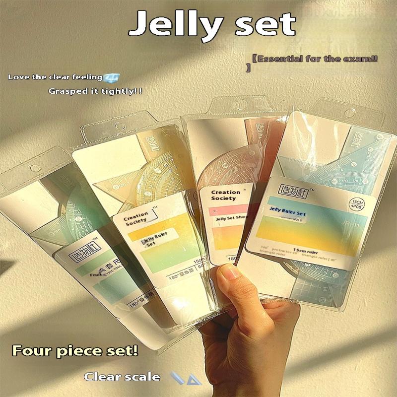 Ensemble de règles de gelée 4  - Ruler Set Transparent avis et prix