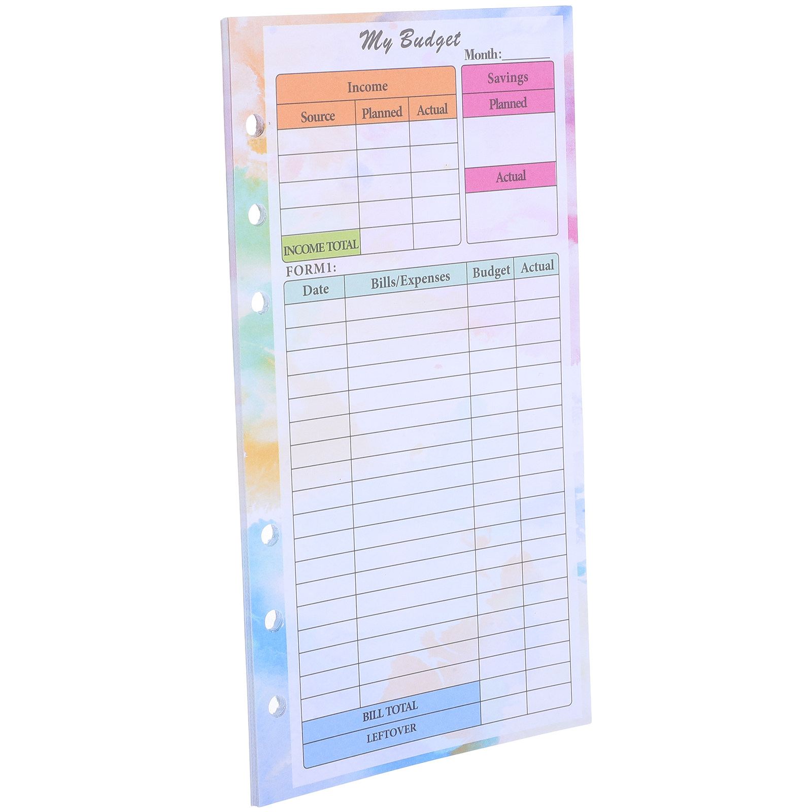 14 feuilles de recharges color - Planner Weekly Budget avis et prix