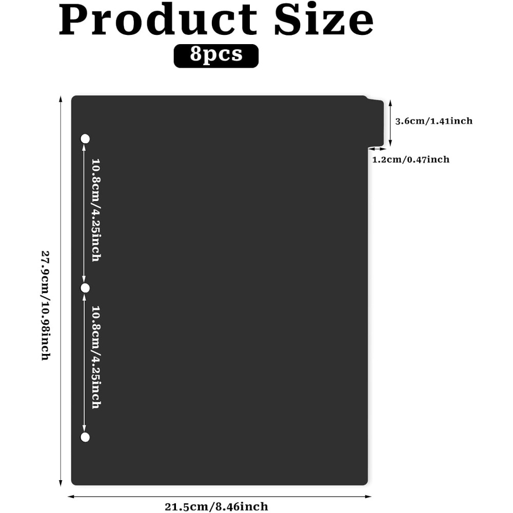 8 intercalaires en plastique n - Index Tab Divider avis et prix