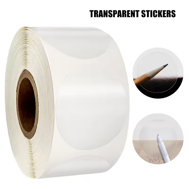 Autocollants circulaires trans - Sticker Label Roll avis et prix