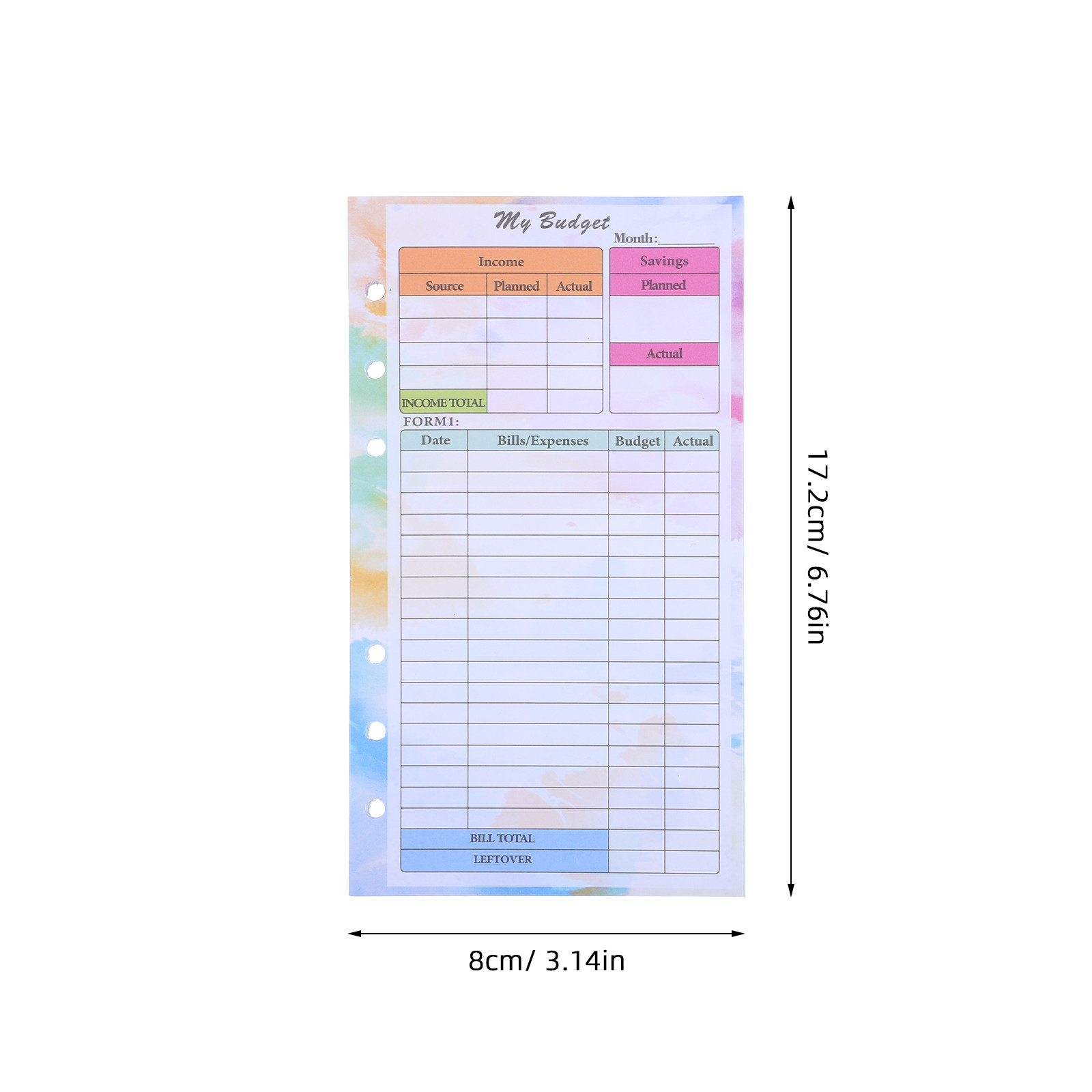14 Feuilles de Recharge A6 pou - Planner Weekly Budget avis et prix