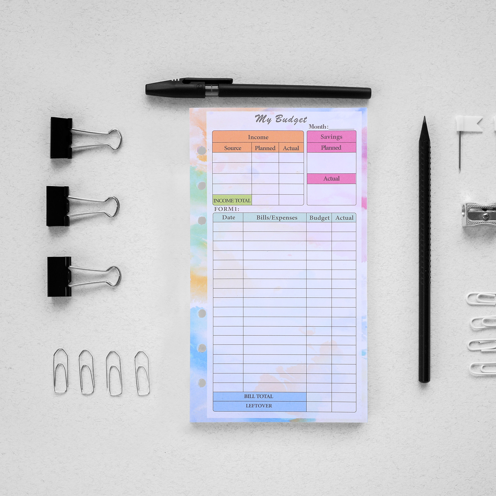 14 Feuilles de Recharge A6 pou - Planner Weekly Budget avis et prix